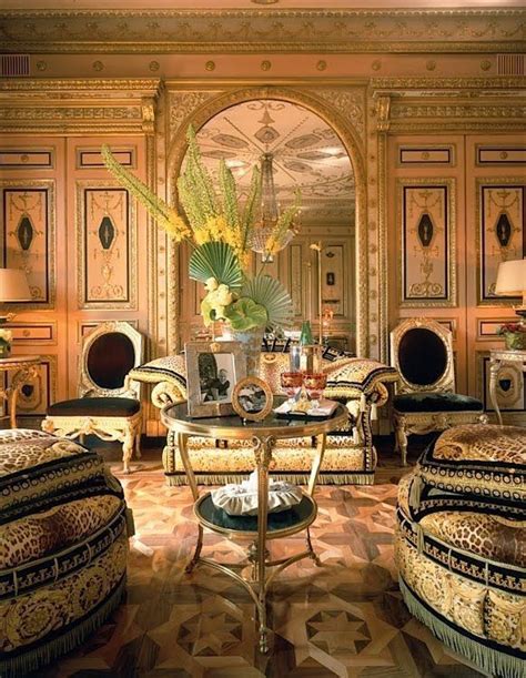 versace casa luxe|living room with versace painting.